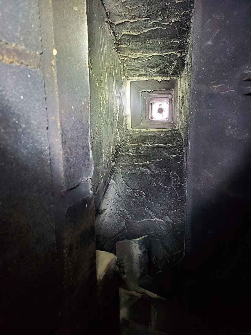 The Chimney Guys VA - Before Stainless Steel Liner Before Stainless Steel Liner view from top