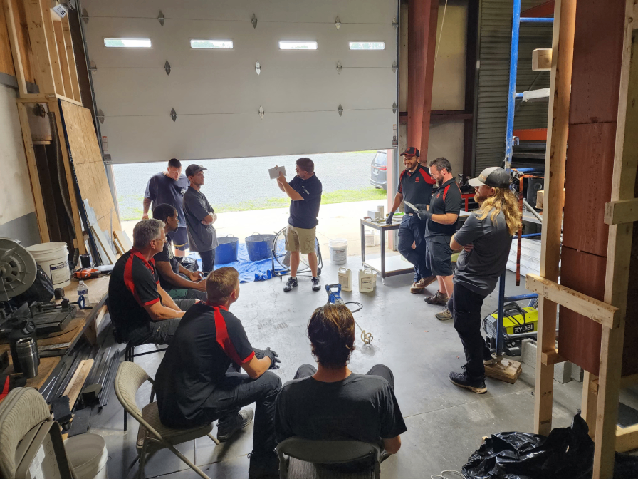 Stainless Steel Custom Chimney Cap with home and bicycle in the background