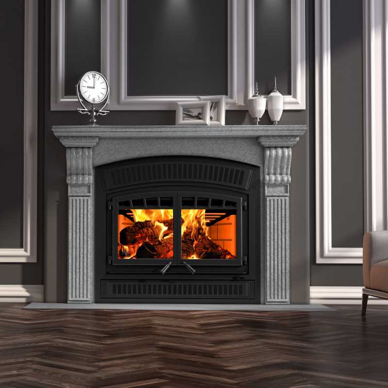 Stock Image - Ventis - Zero Clearance Double-Door Wood-Burning Fireplace - HE350 Ventis The Chimney Guys of VA